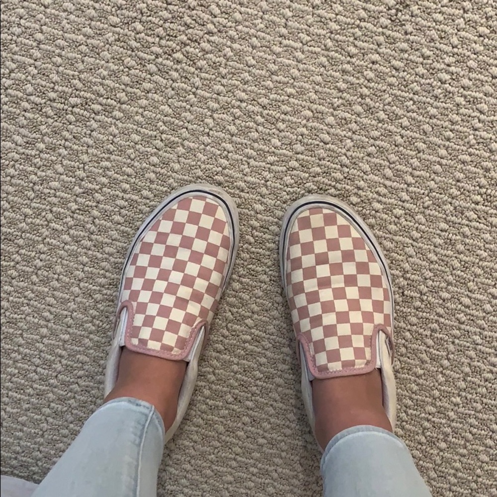 New pink and white vans